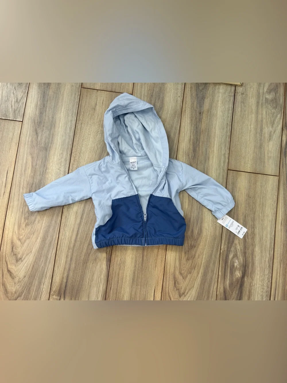 Carter's Light Blue Baby Hooded Jacket